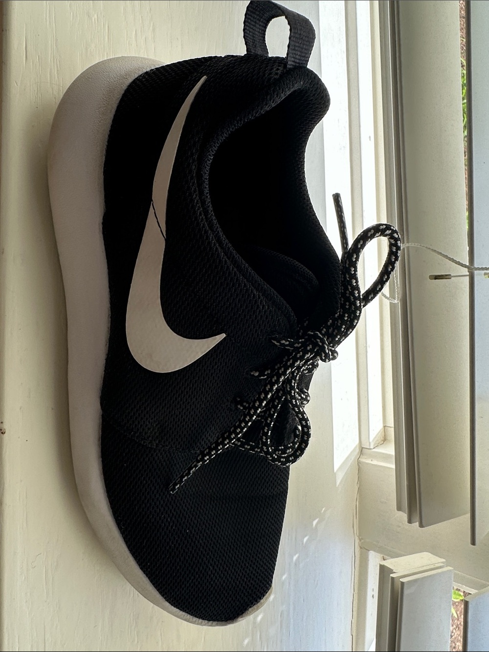 Nike Black and White Mesh Athletic Sneakers